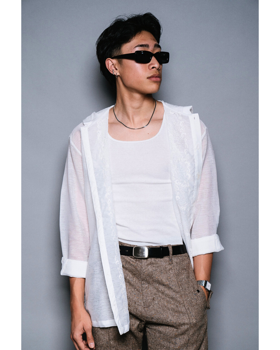 Maputî - White Jusilyn Full Open Barong Hoodie