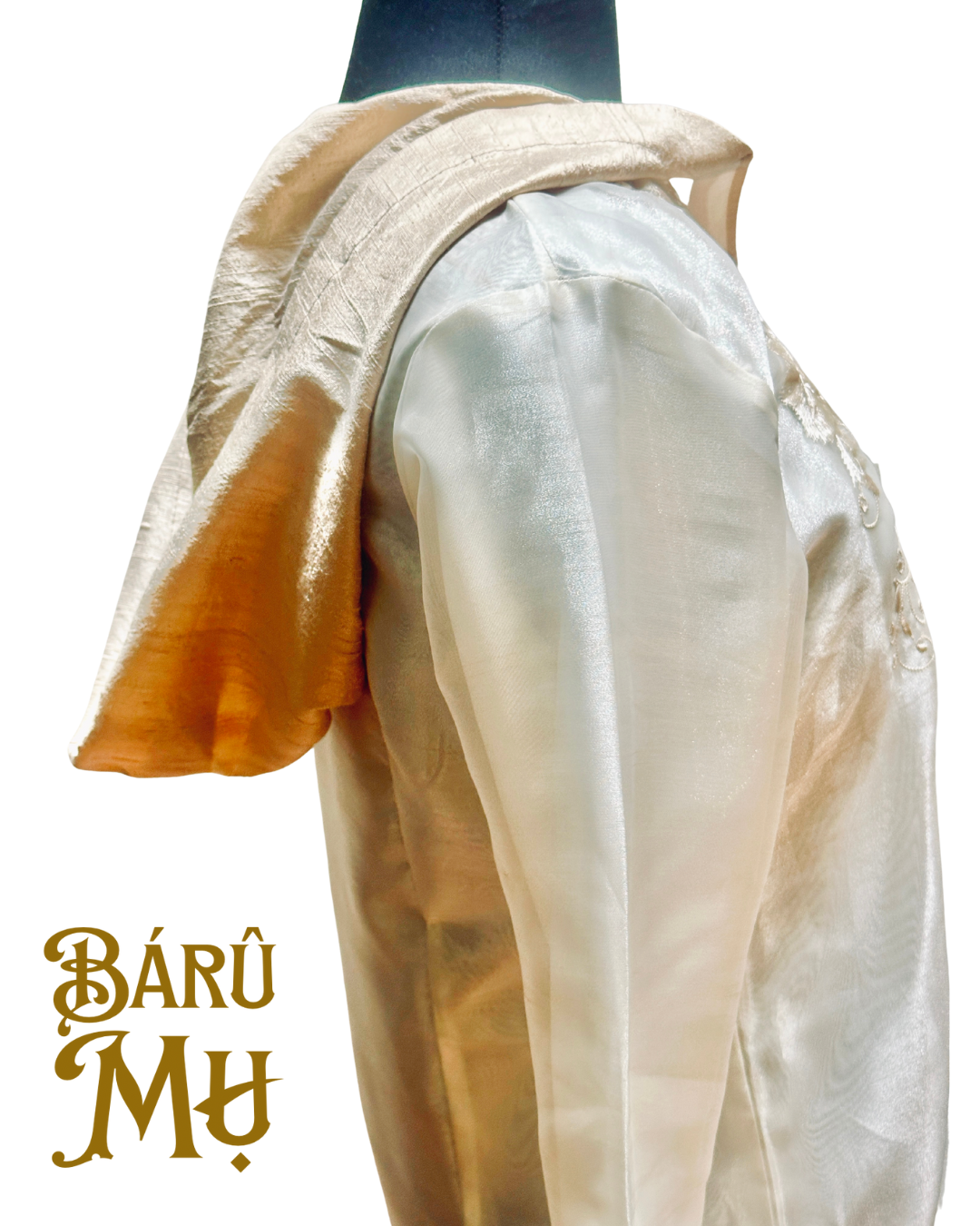 Bulaklak - Ivory Floral Embroidered Barong Hoodie