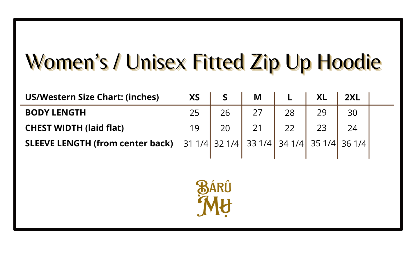 Women's or Unisex Fitted Embroidered Zip Up Hoodie